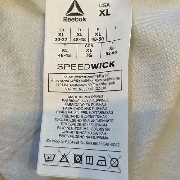 Reebok Speedwick Workout Capri Leggings Black Print XL New With Tags - Picture 3 of 9